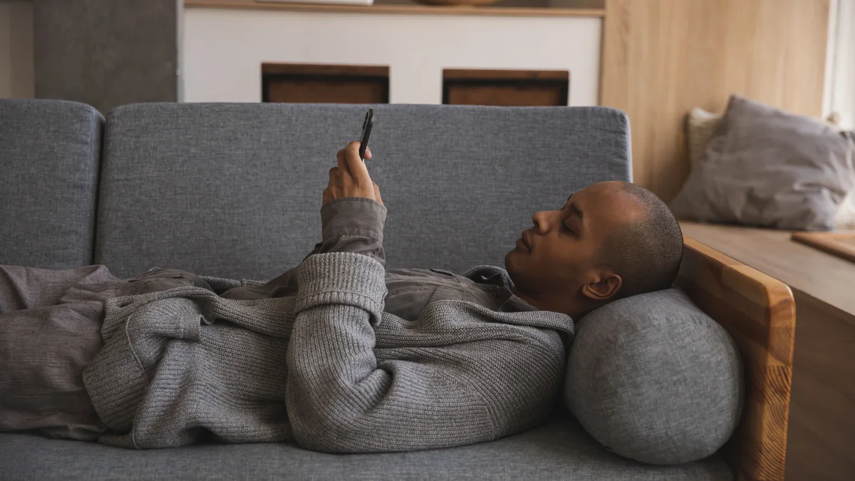 Smartphone showing a quiet group chat with no recent conversation
