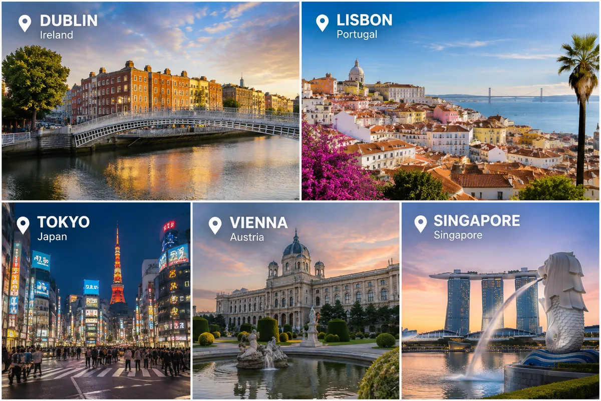 Solo travel destination in Europe with walkable streets and historic architecture