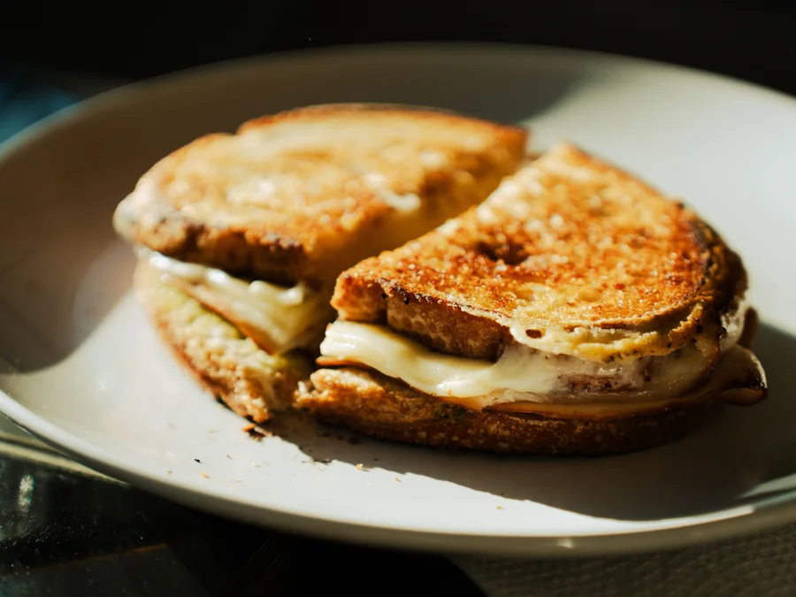 Grilled cheese sandwich.