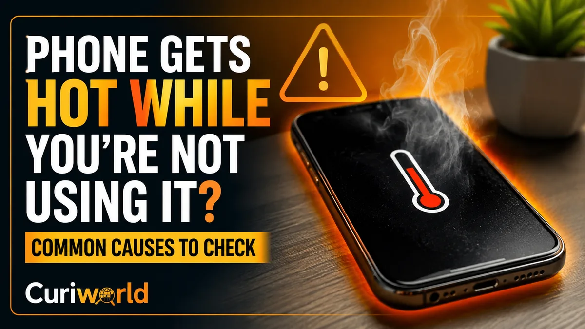 Smartphone getting unusually warm while resting unused on a desk
