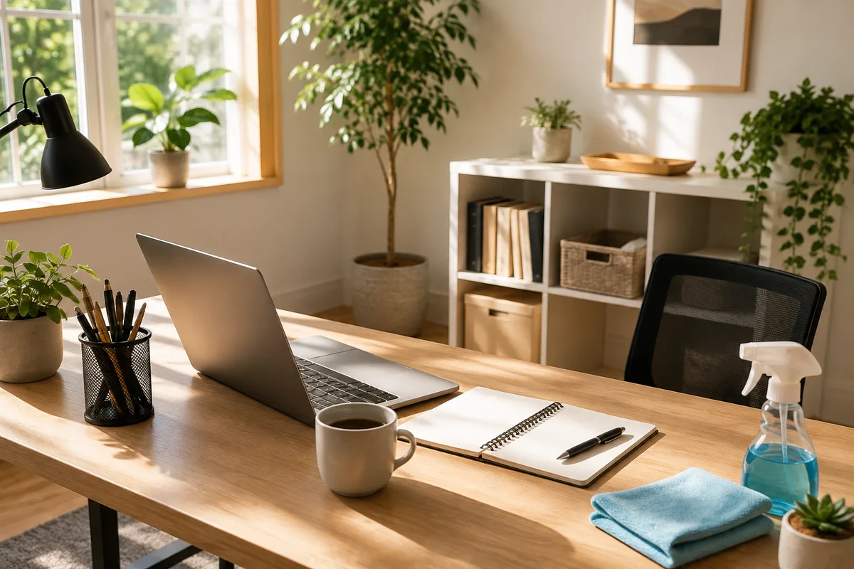 A clean and organized environment can reduce visual distractions, create a stronger sense of control, and make it easier to focus on the tasks ahead.