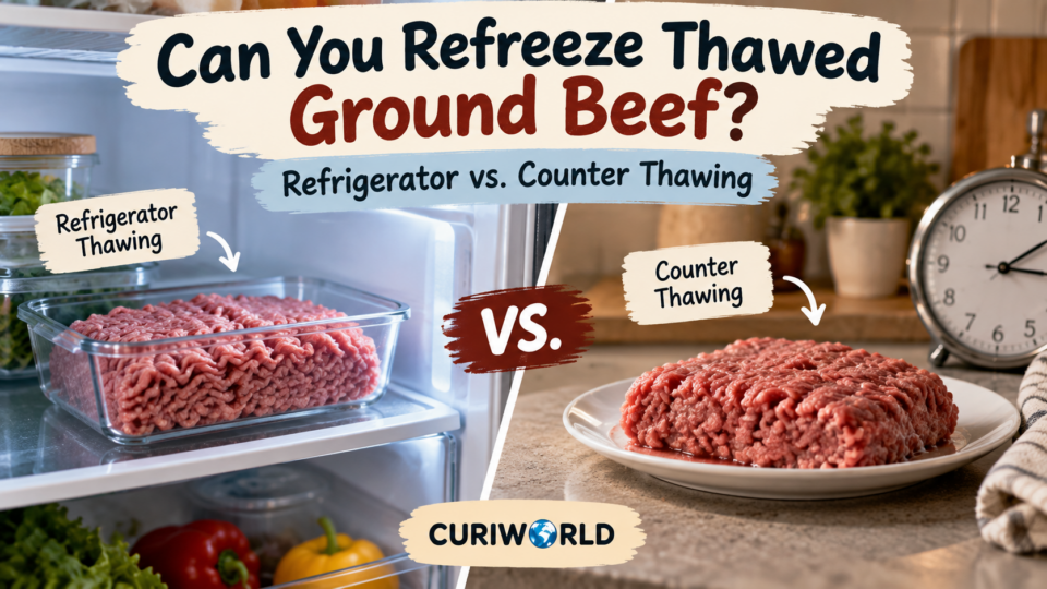 Can You Refreeze Thawed Ground Beef? Refrigerator vs. Counter Thawing