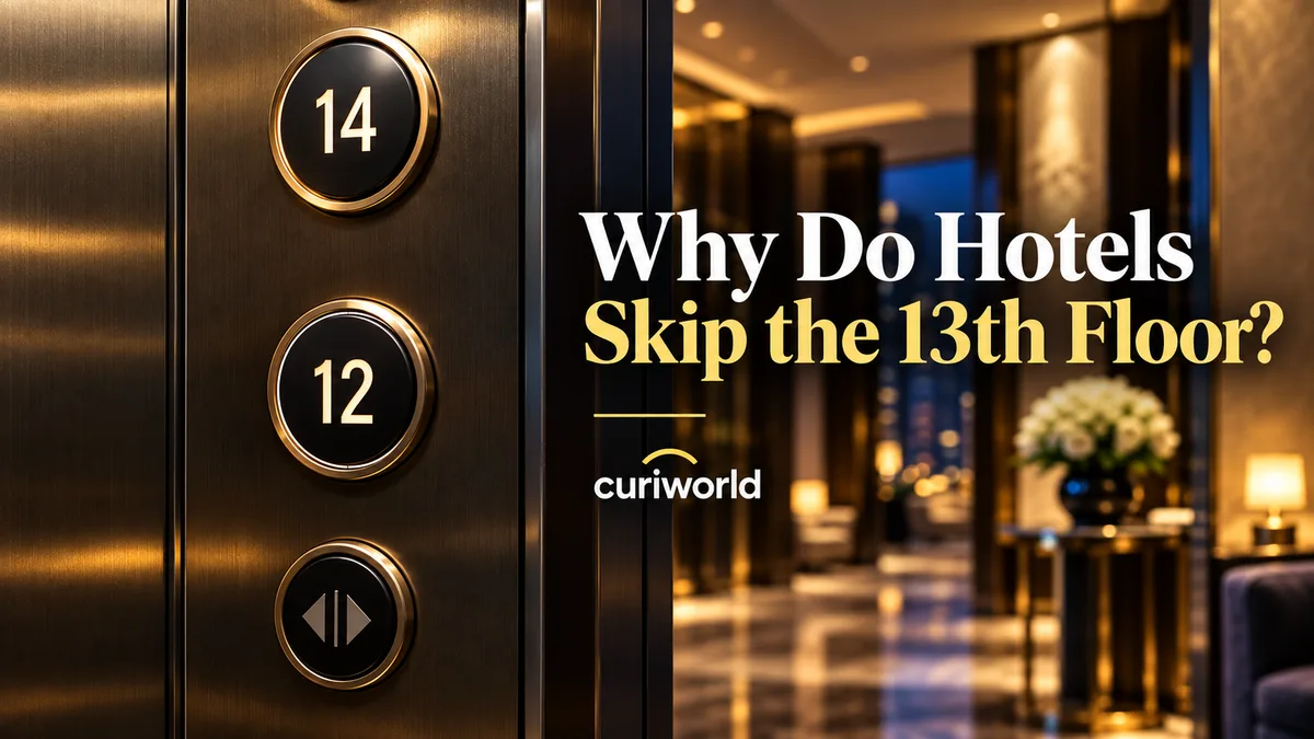 Hotel elevator panel skipping from floor 12 to floor 14